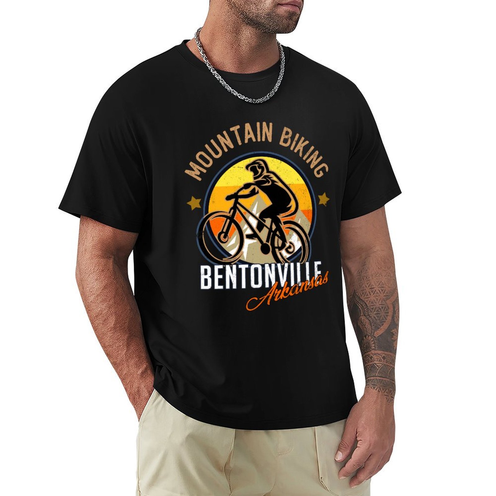 Mountain Biking Bentonville Arkansas - Camiseta de ciclismo de montaña de