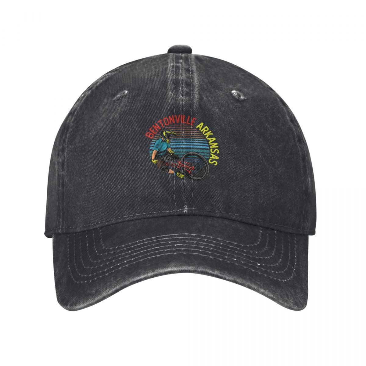 Gorra de béisbol Vintage Retro - Mountain Biking Bentonville Arkansas reseña y precio