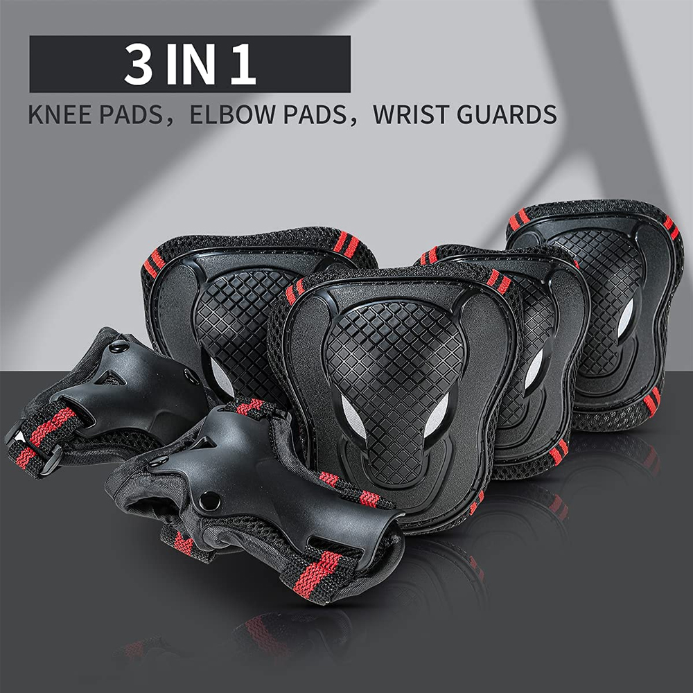 BraceTop 6 unids/set rodillera - Mountain Biking Knee Pads reseña y precio