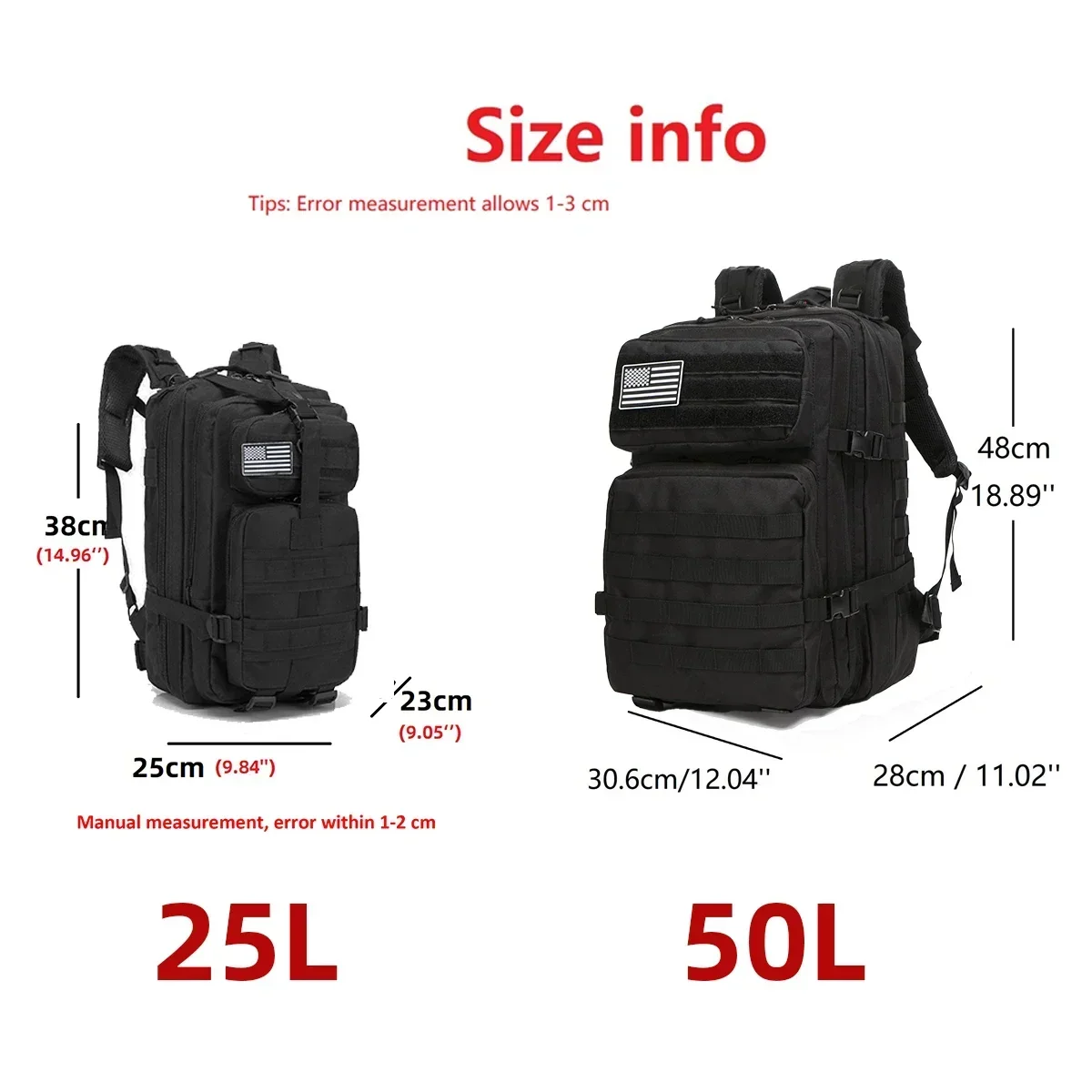 Mochila táctica Molle de 25L/5 - Mountain Biking Waist Pack reseña y precio